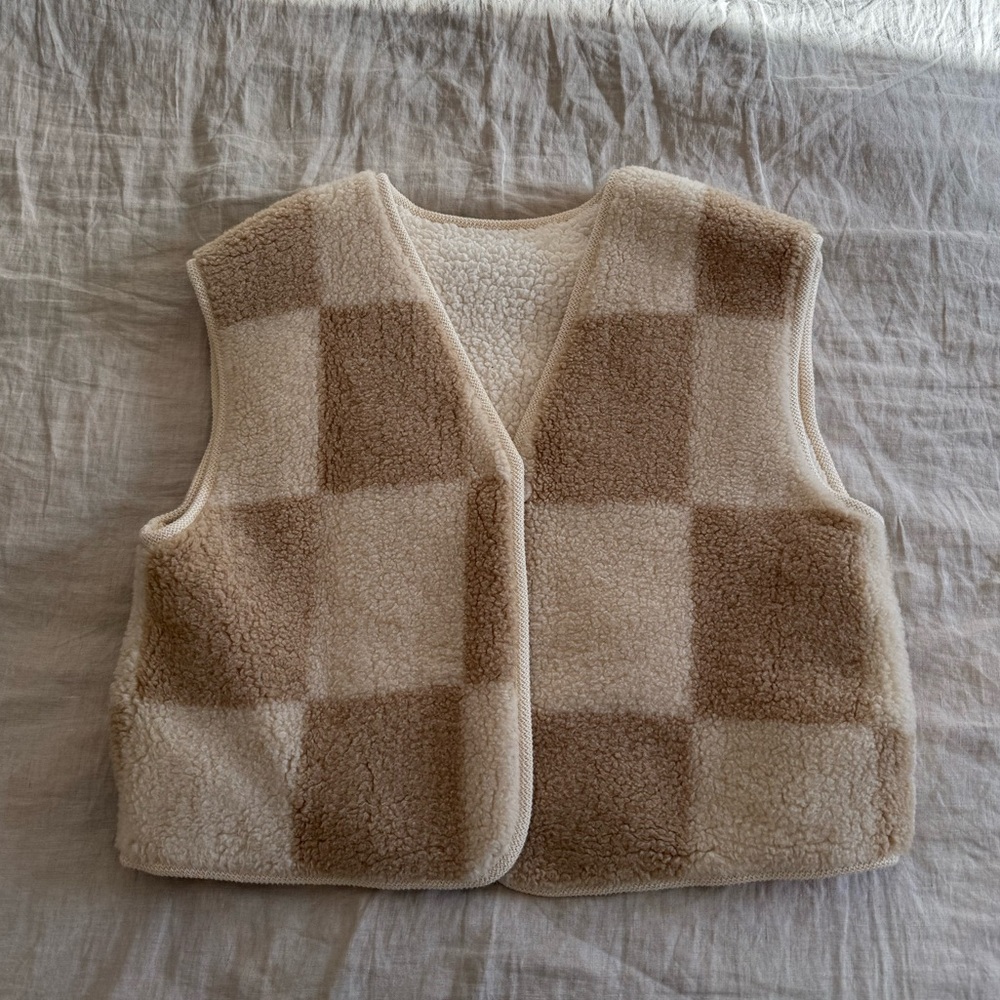 Source Unknown Shearling vest